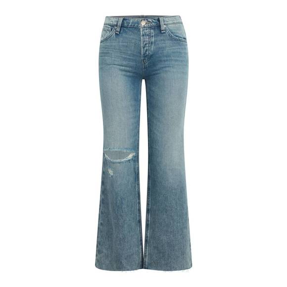 HUDSON Denim - NEW HUDSON women's rosie wide leg jeans in young at heart destroyed